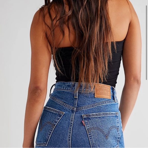 Levi's Denim - Levi’s | high waisted rib cage straight ankle dark wash jeans Sz 31